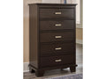 Covetown Dark Brown Chest of Drawers