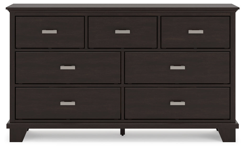 Covetown Dark Brown Dresser