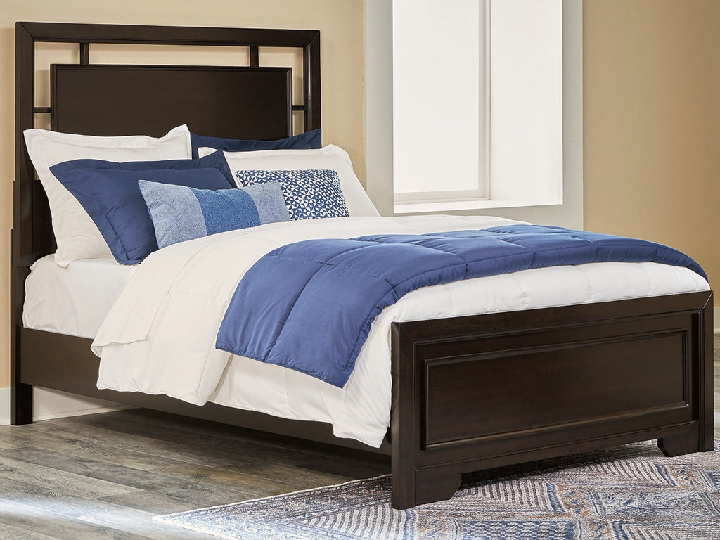 Covetown Dark Brown Full Panel Youth Bed