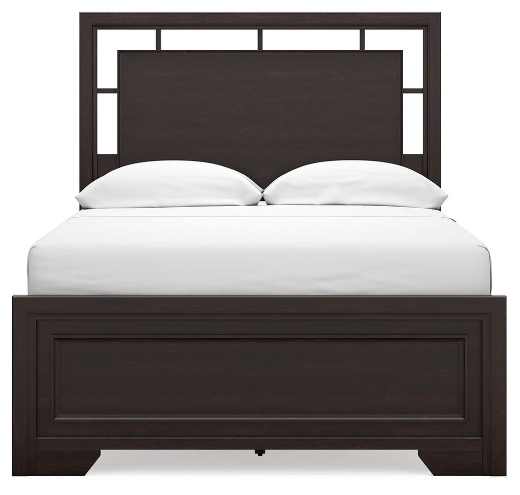 Covetown Dark Brown Full Panel Youth Bed