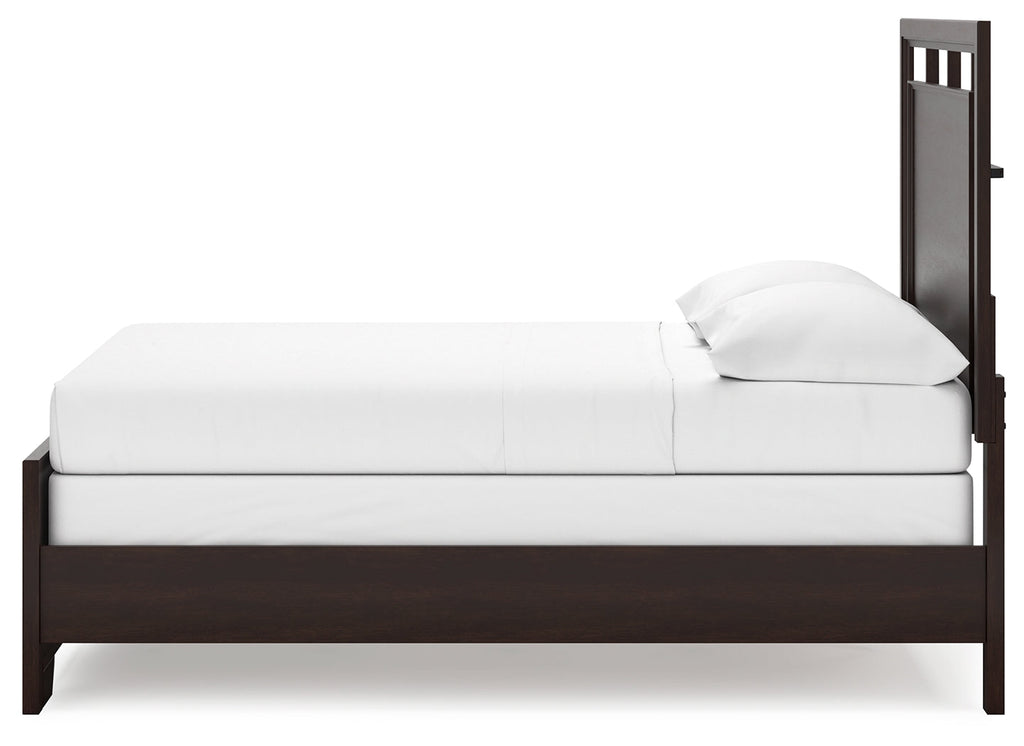 Covetown Dark Brown Full Panel Youth Bed