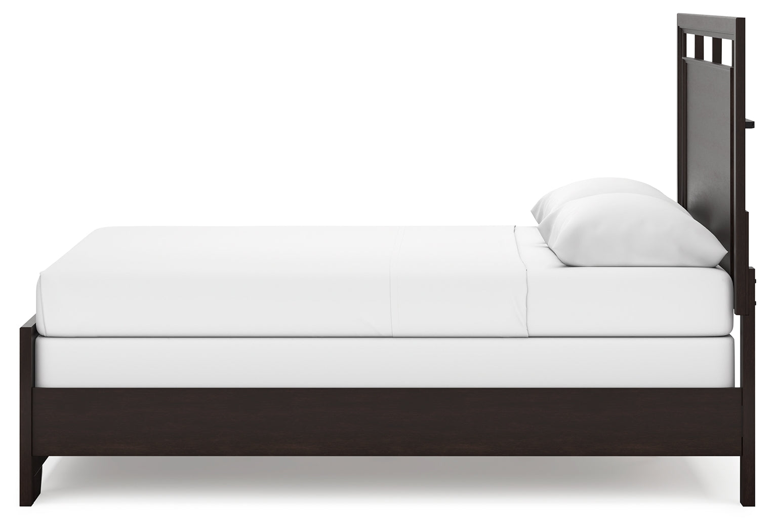 Covetown Dark Brown Queen Panel Bedroom Set with Nightstand