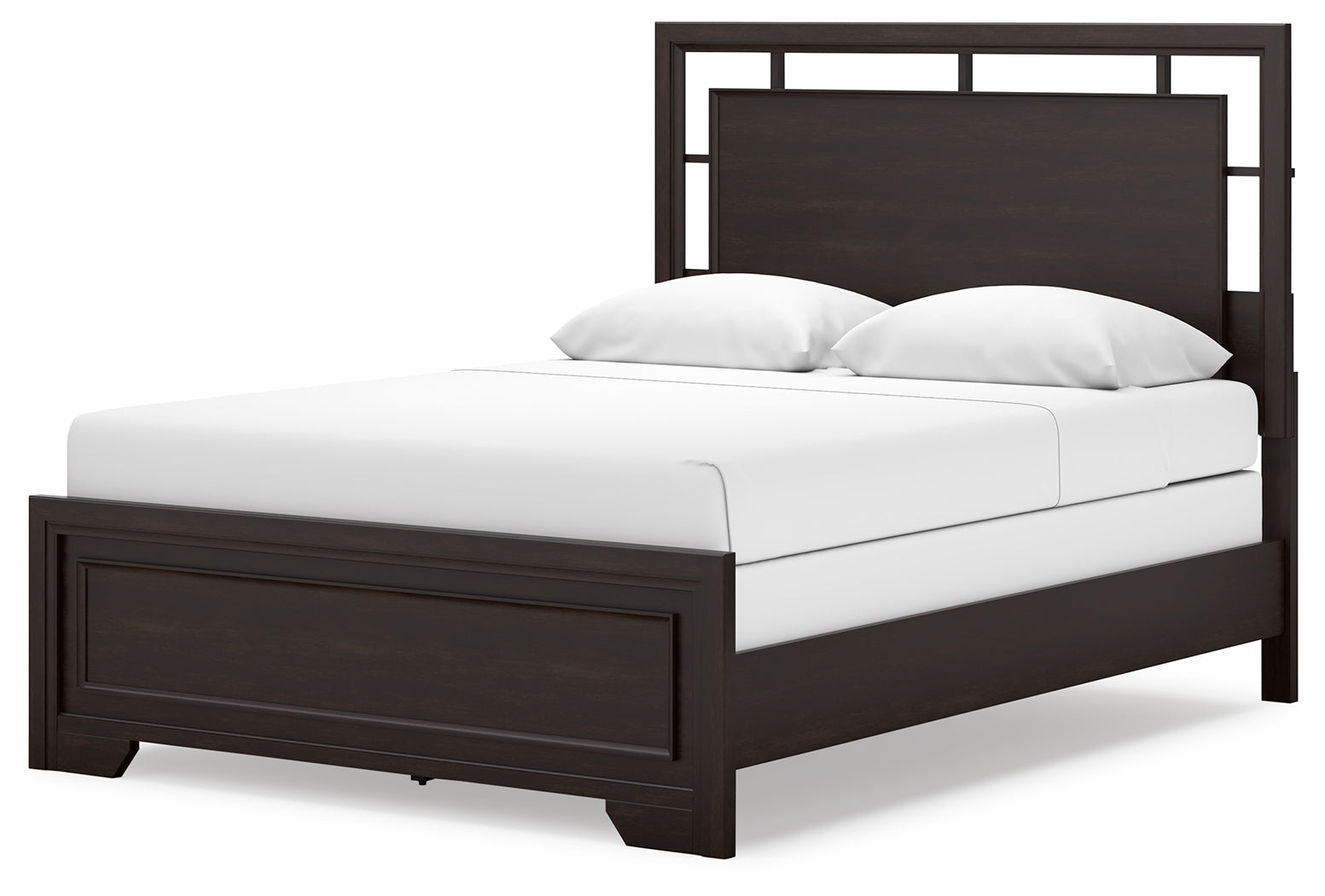 Covetown Dark Brown Queen Panel Bedroom Set with Nightstand