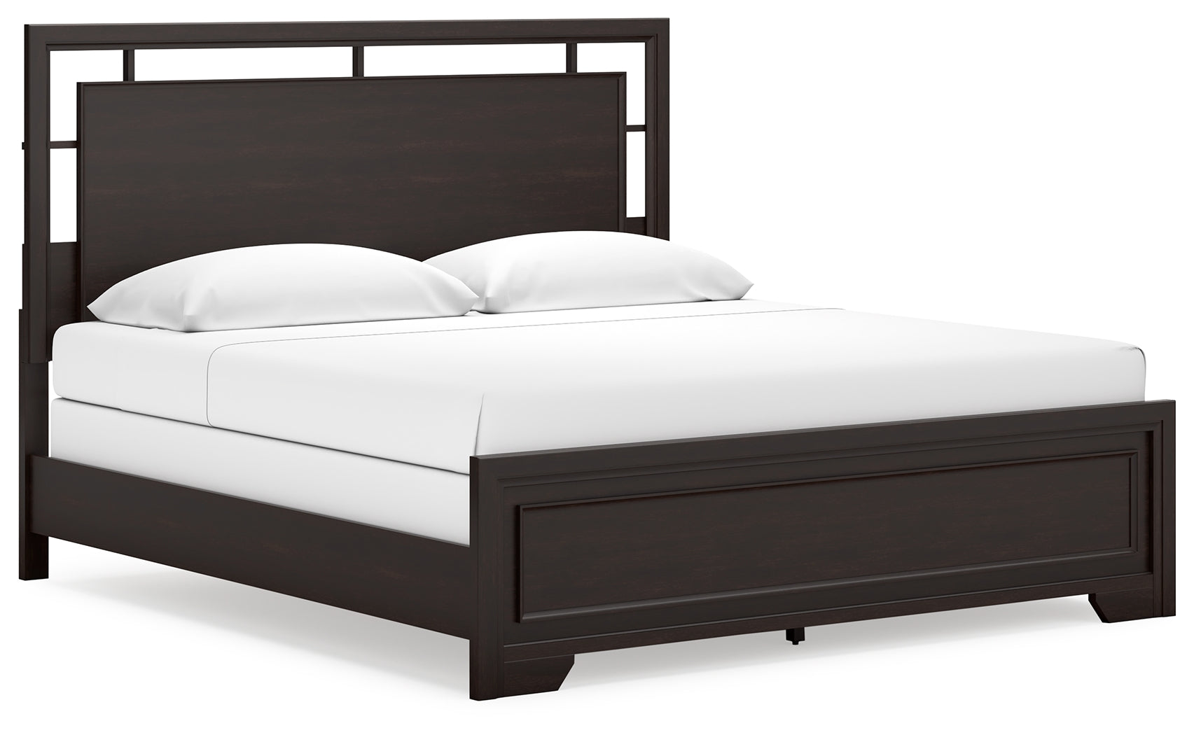 Covetown King Panel Bed, Dresser, Mirror and Nightstand