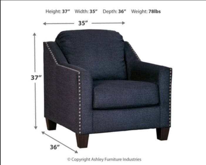 Creeal Heights Ink Accent Chair