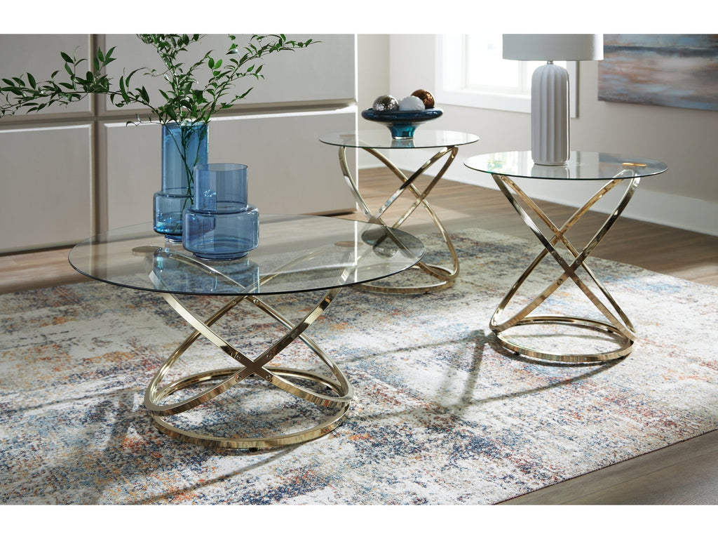 Crimonti Champagne Occasional Table Set (Set of 3)