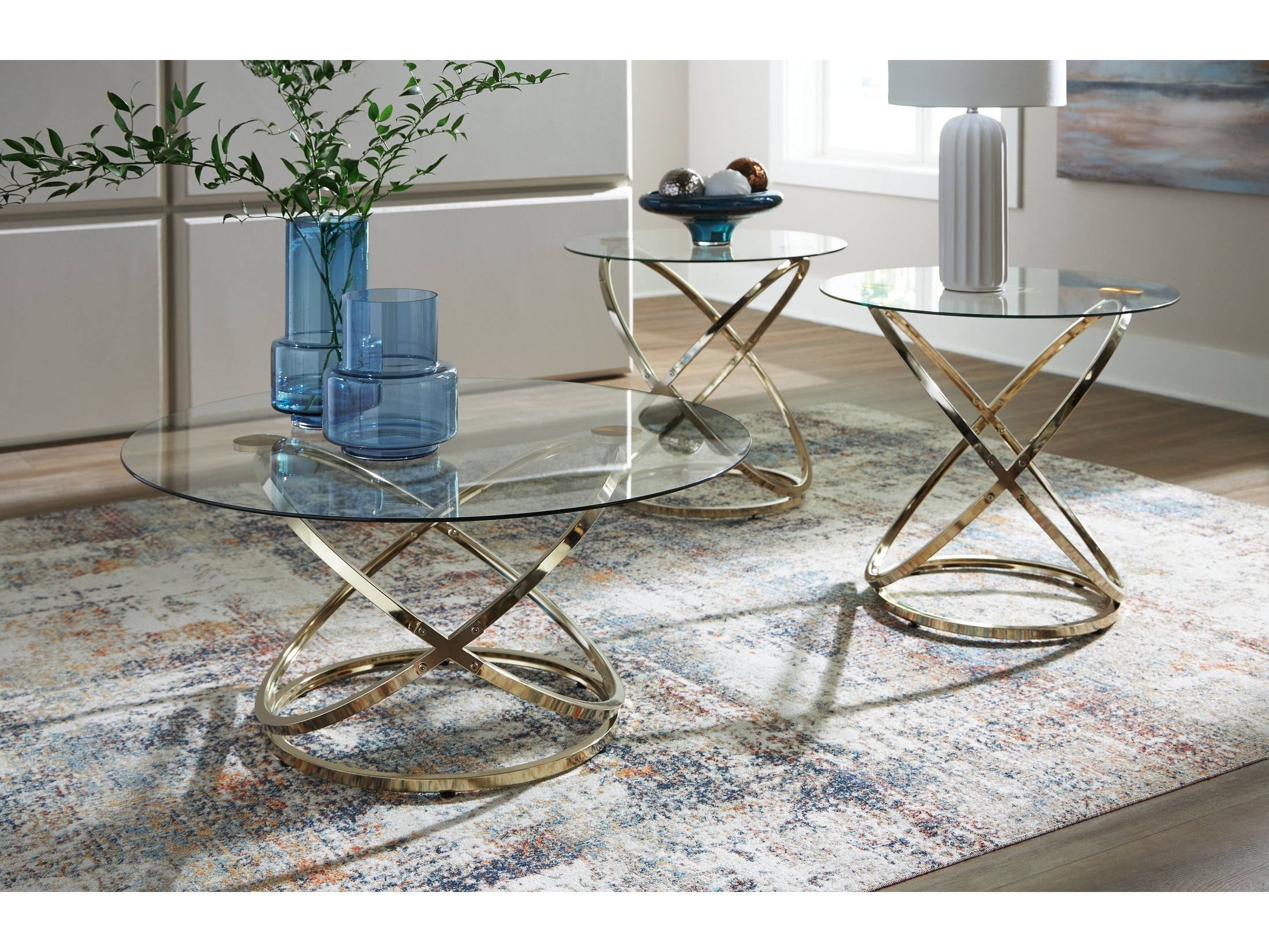 Crimonti Champagne Occasional Table Set (Set of 3)