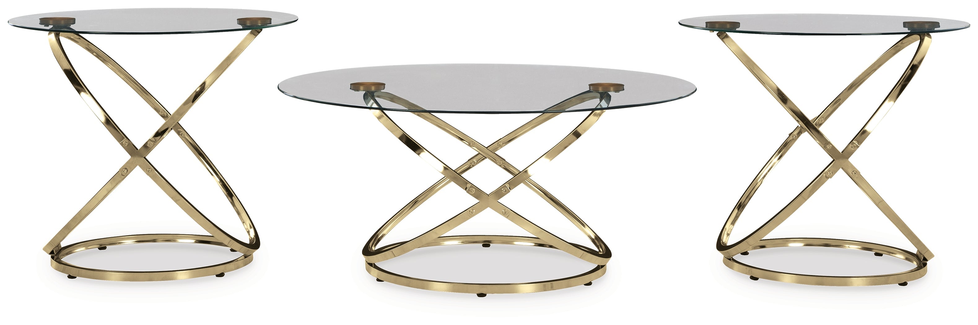 Crimonti Champagne Occasional Table Set (Set of 3)