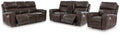 Crossplex Smoke Power Reclining Sofa, Loveseat and Recliner