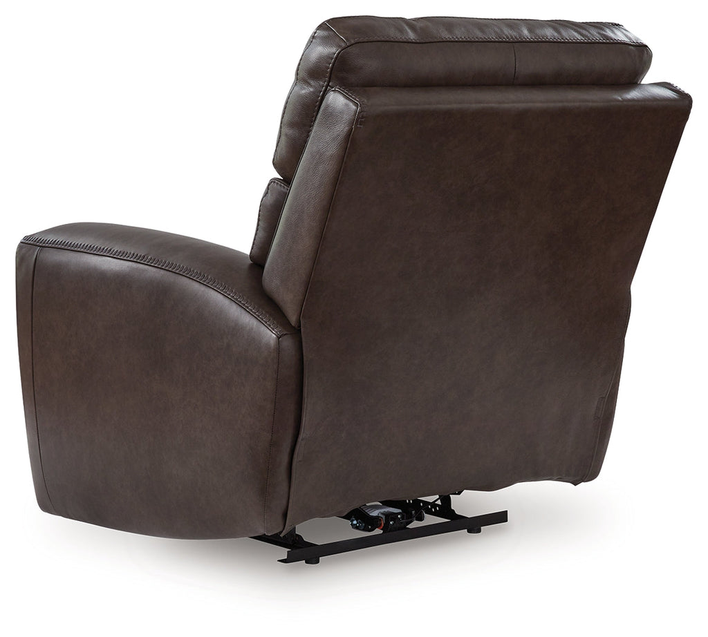 Crossplex Smoke Power Reclining Sofa, Loveseat and Recliner