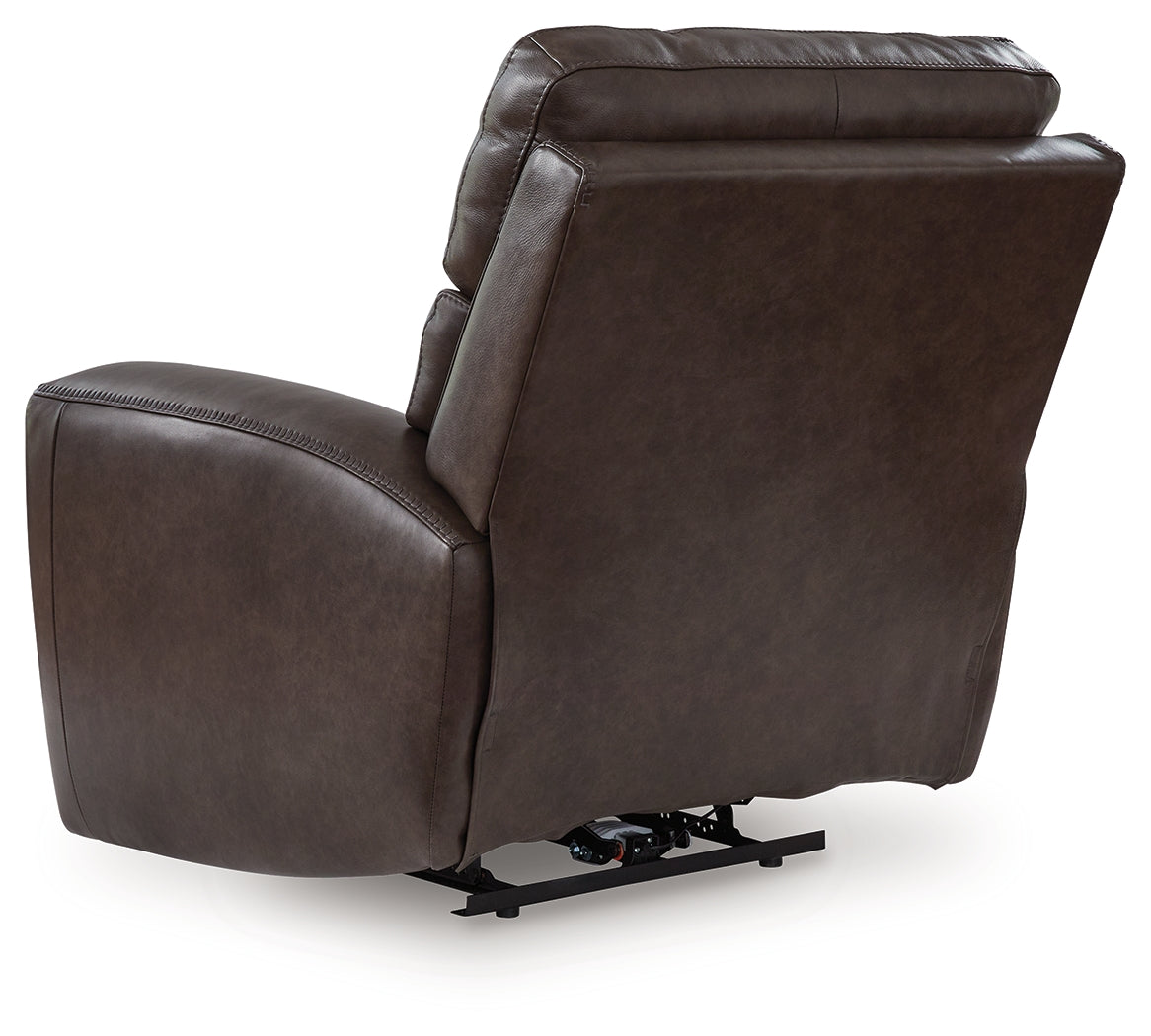 Crossplex Smoke Power Reclining Sofa, Loveseat and Recliner