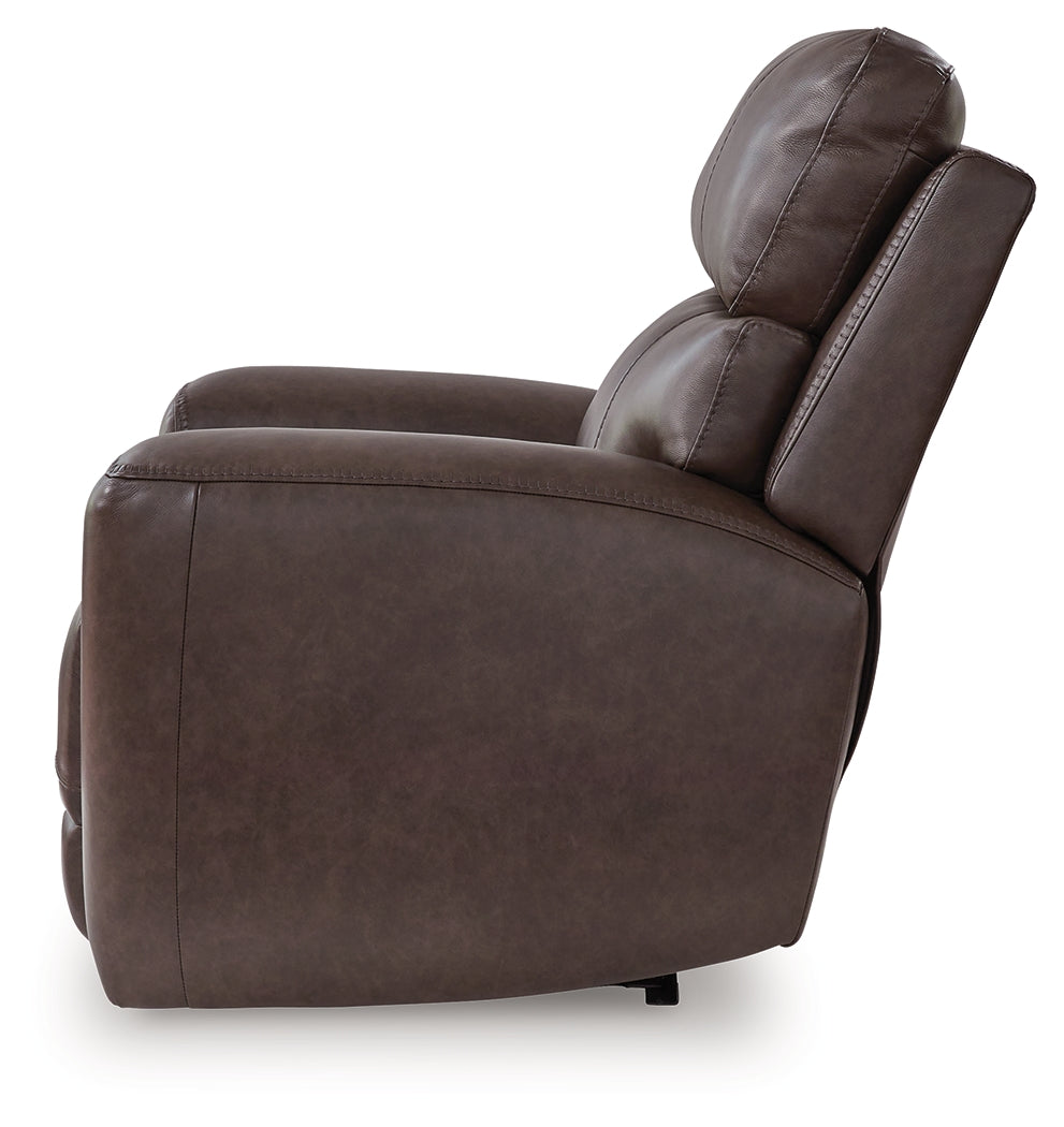 Crossplex Smoke Power Reclining Sofa, Loveseat and Recliner
