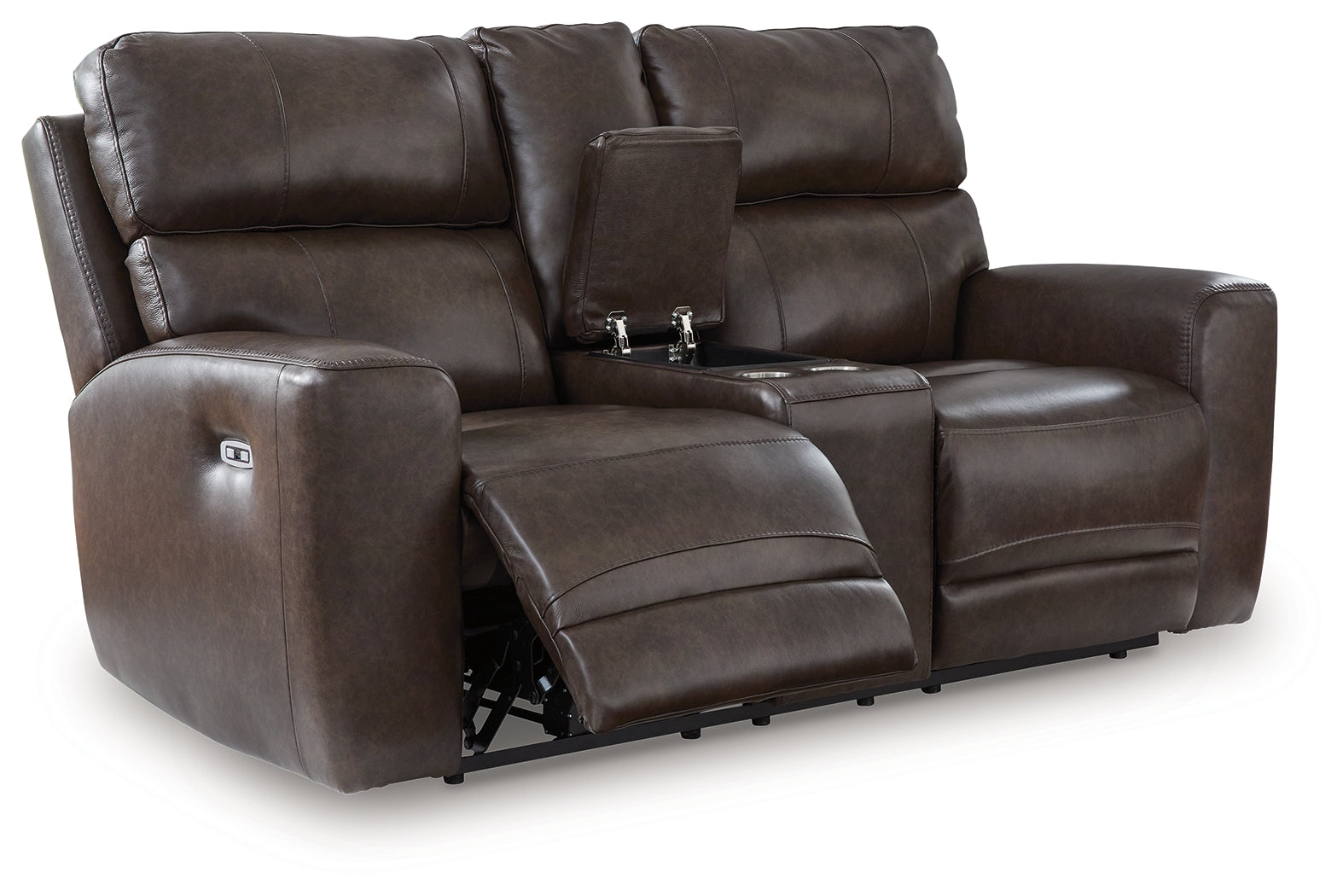 Crossplex Smoke Power Reclining Sofa, Loveseat and Recliner