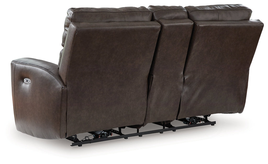 Crossplex Smoke Power Reclining Sofa, Loveseat and Recliner