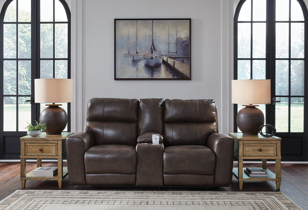 Crossplex Smoke Power Reclining Sofa, Loveseat and Recliner