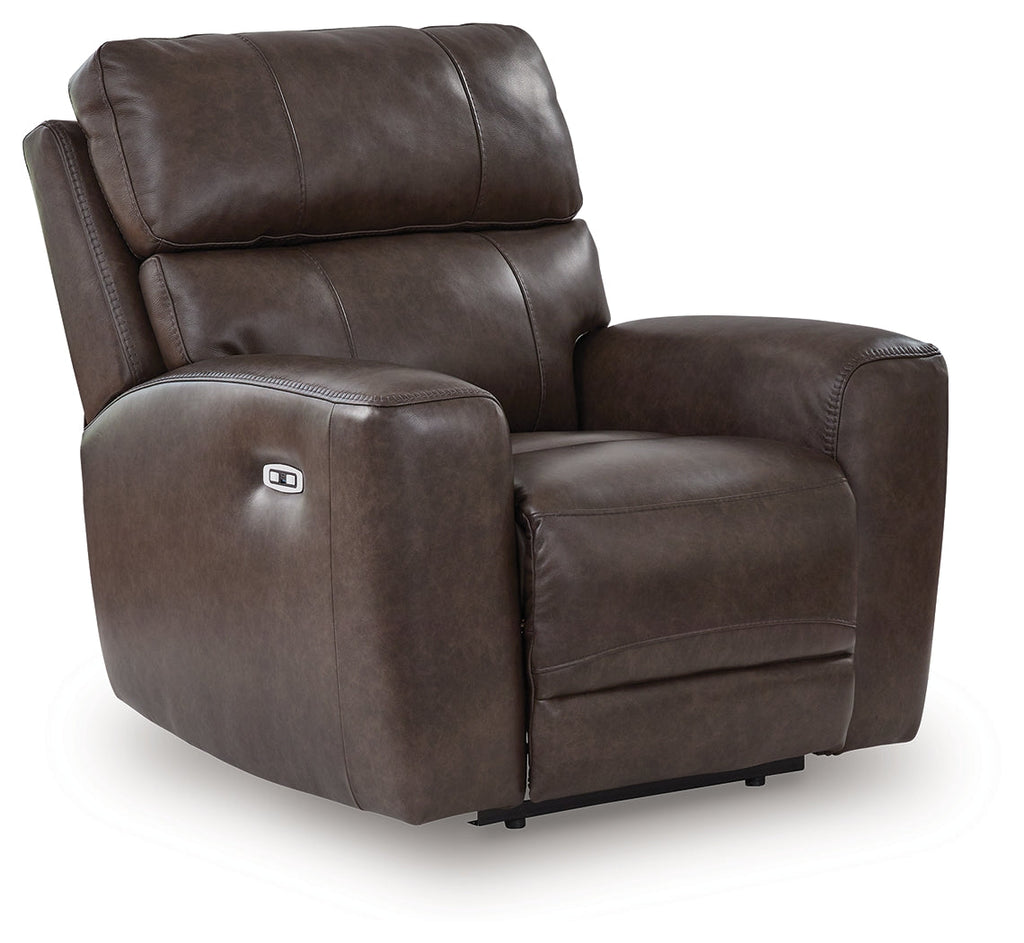 Crossplex Smoke Power Reclining Sofa and Power Recliner