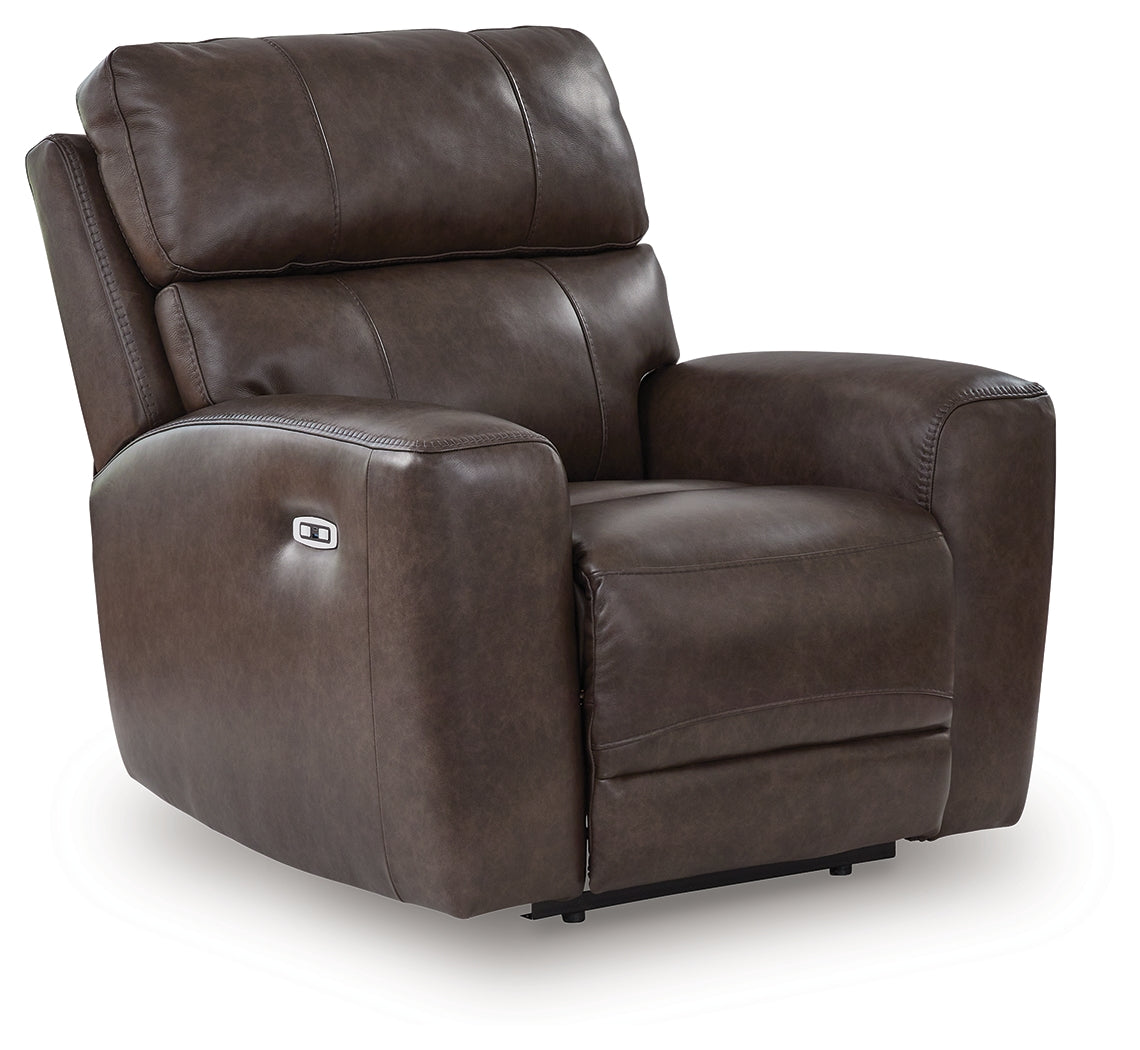 Crossplex Smoke Power Reclining Sofa and Power Recliner