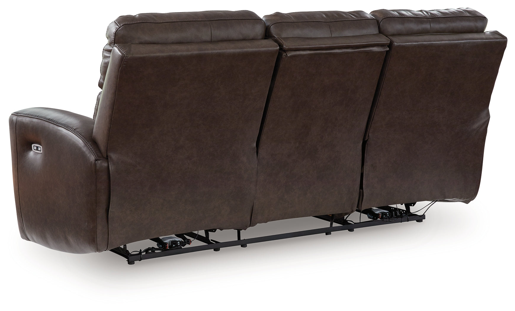 Crossplex Smoke Power Reclining Sofa with ADJ Headrest
