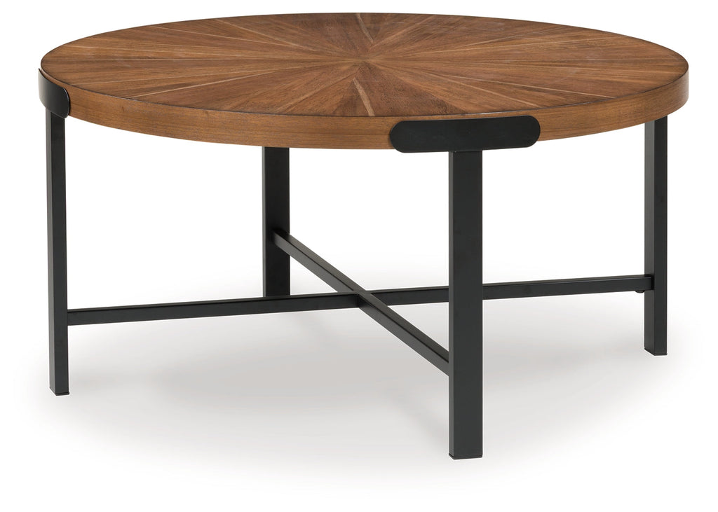 Crosstrail Brown Occasional Table Set (Set of 3)