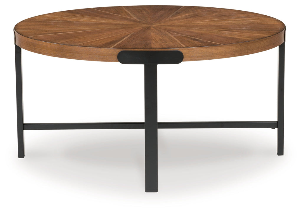 Crosstrail Brown Occasional Table Set (Set of 3)