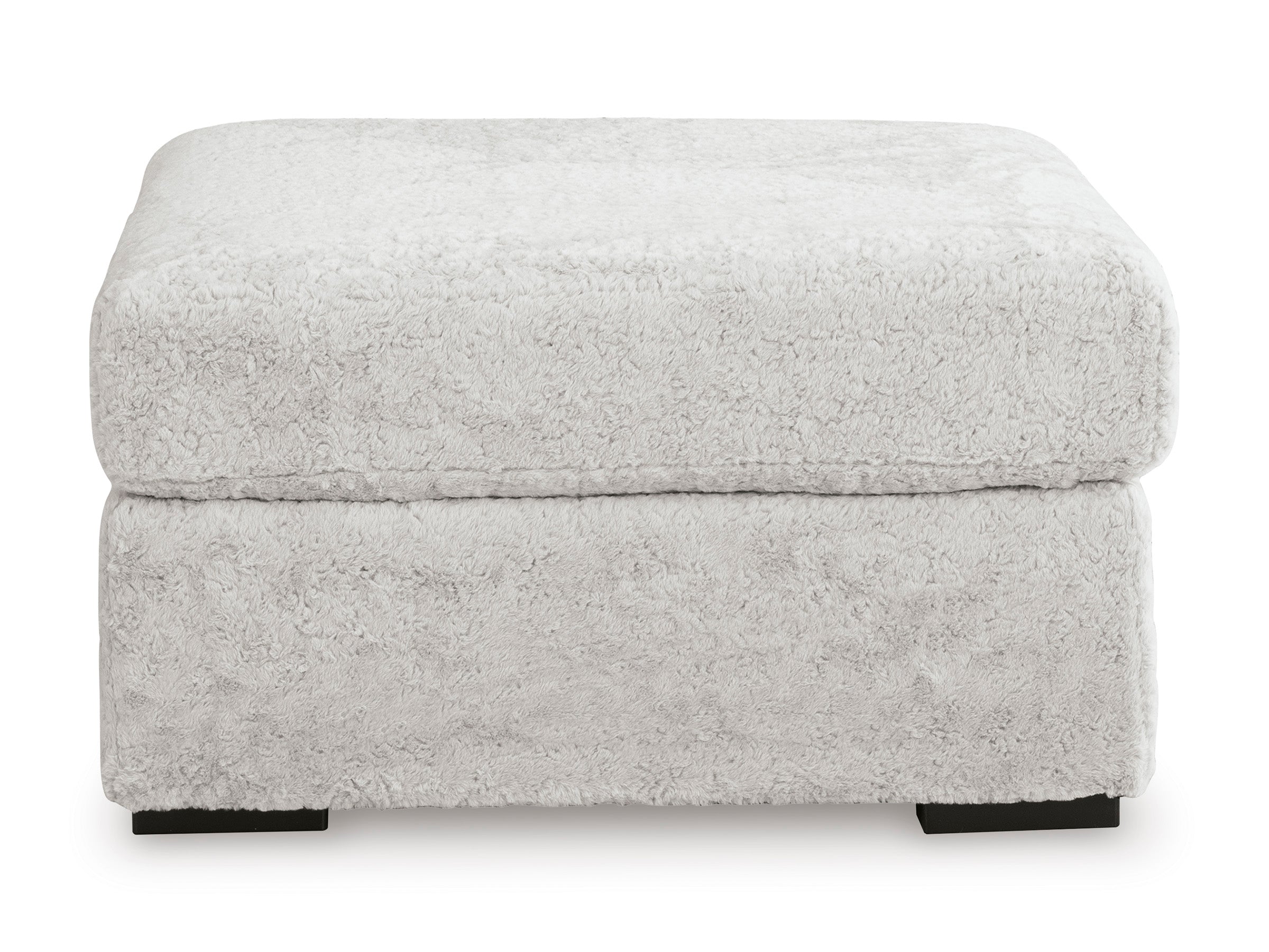Cuddle Arctic Plush Oversized Accent Ottoman