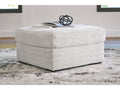Cuddle Arctic Plush Oversized Accent Ottoman