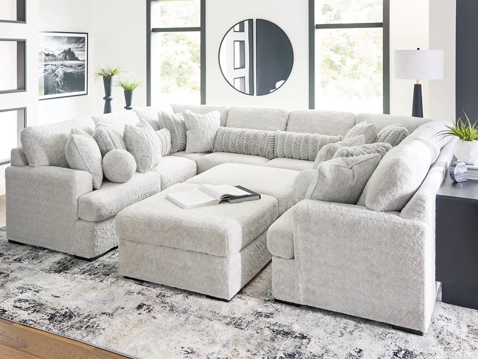 Cuddle Plush Arctic 10-Piece Sectional