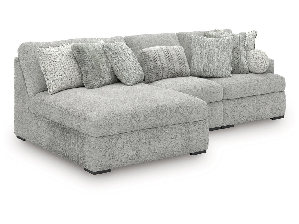 Cuddle Plush Arctic 3-Piece Sectional with Chaise