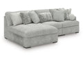 Cuddle Plush Arctic 3-Piece Sectional with Chaise
