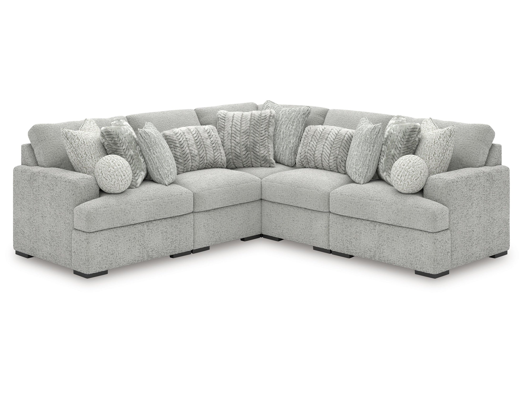 Cuddle Plush Arctic 5-Piece Sectional