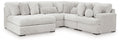 Cuddle Plush Arctic 5-Piece Sectional with Chaise