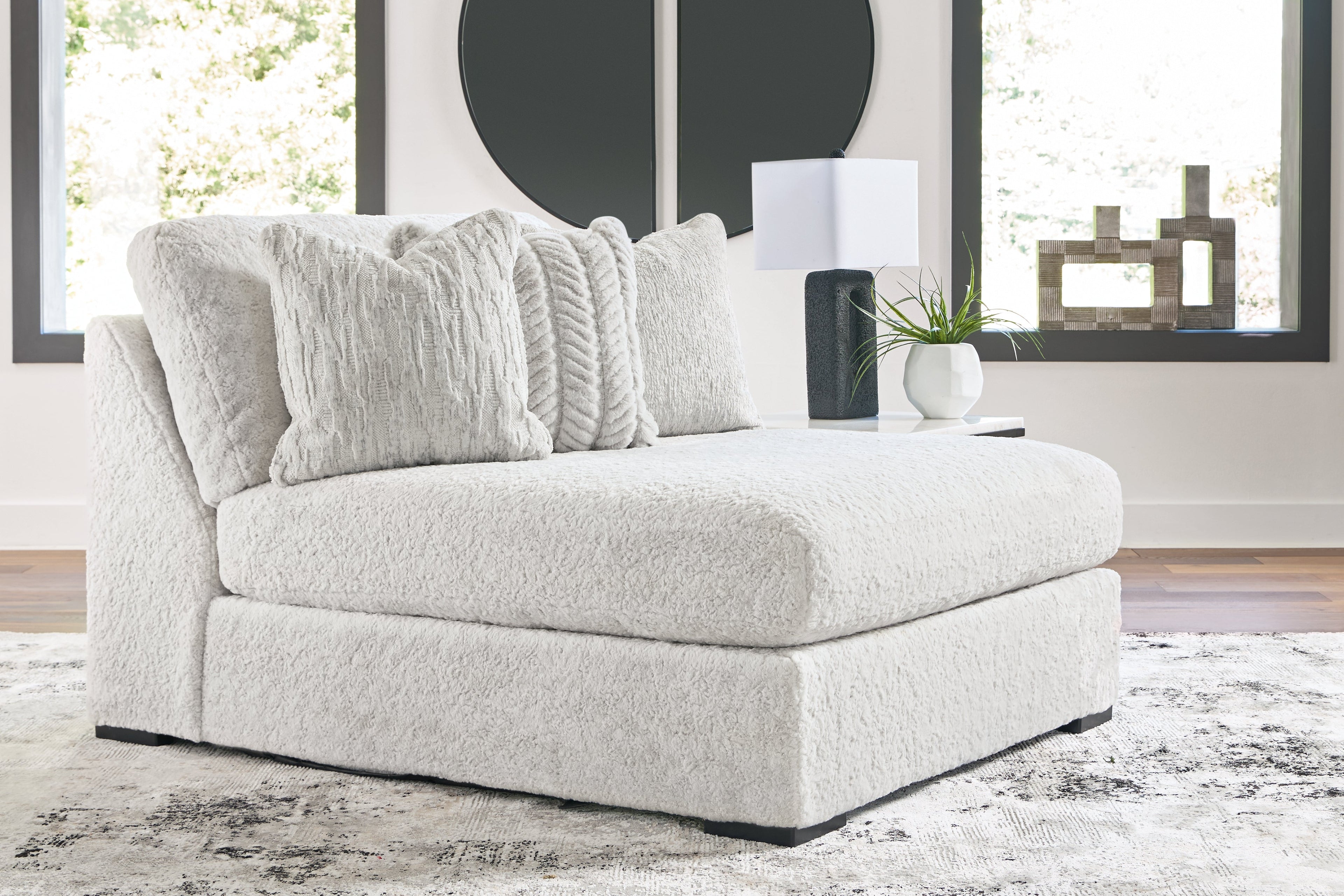 Cuddle Plush Arctic 5-Piece Sectional with Chaise