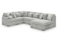 Cuddle Plush Arctic 6-Piece Sectional with Chaise