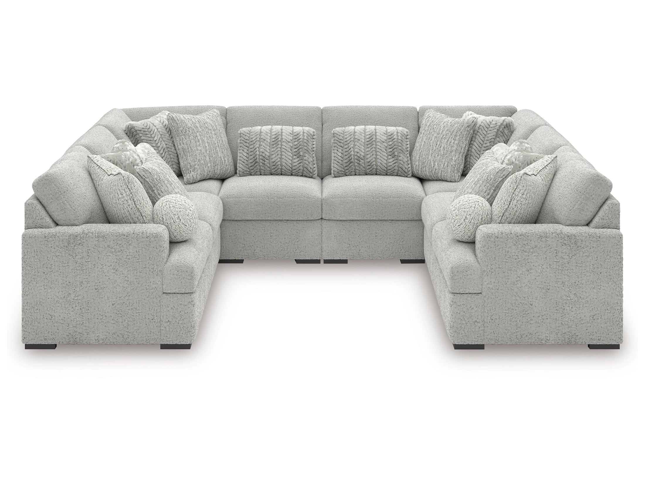 Cuddle Plush Arctic 8-Piece Sectional