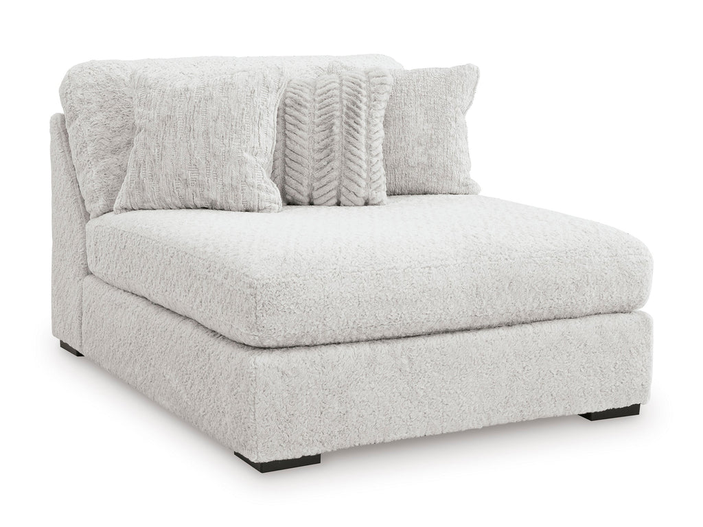 Cuddle Plush Arctic Oversized Armless Chaise