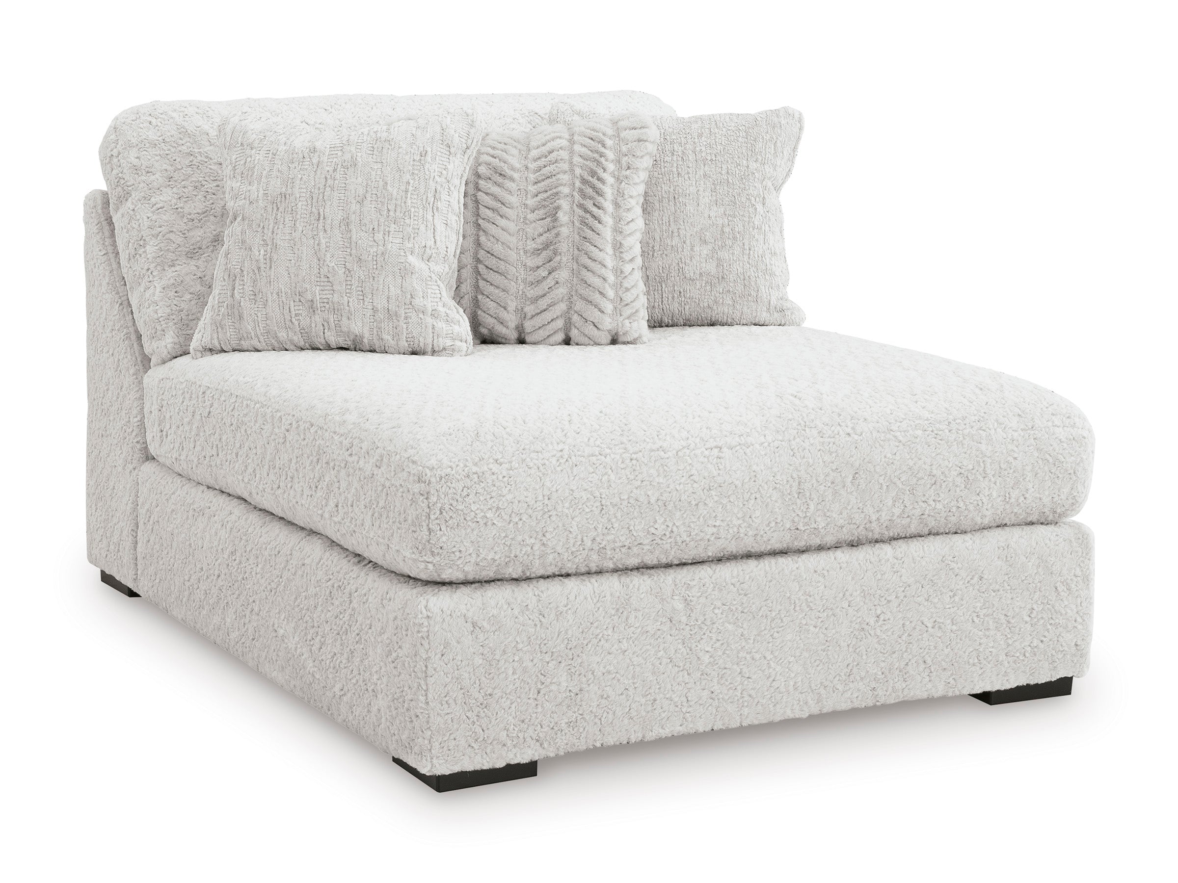 Cuddle Plush Arctic Oversized Armless Chaise