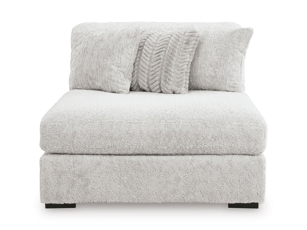 Cuddle Plush Arctic Oversized Armless Chaise