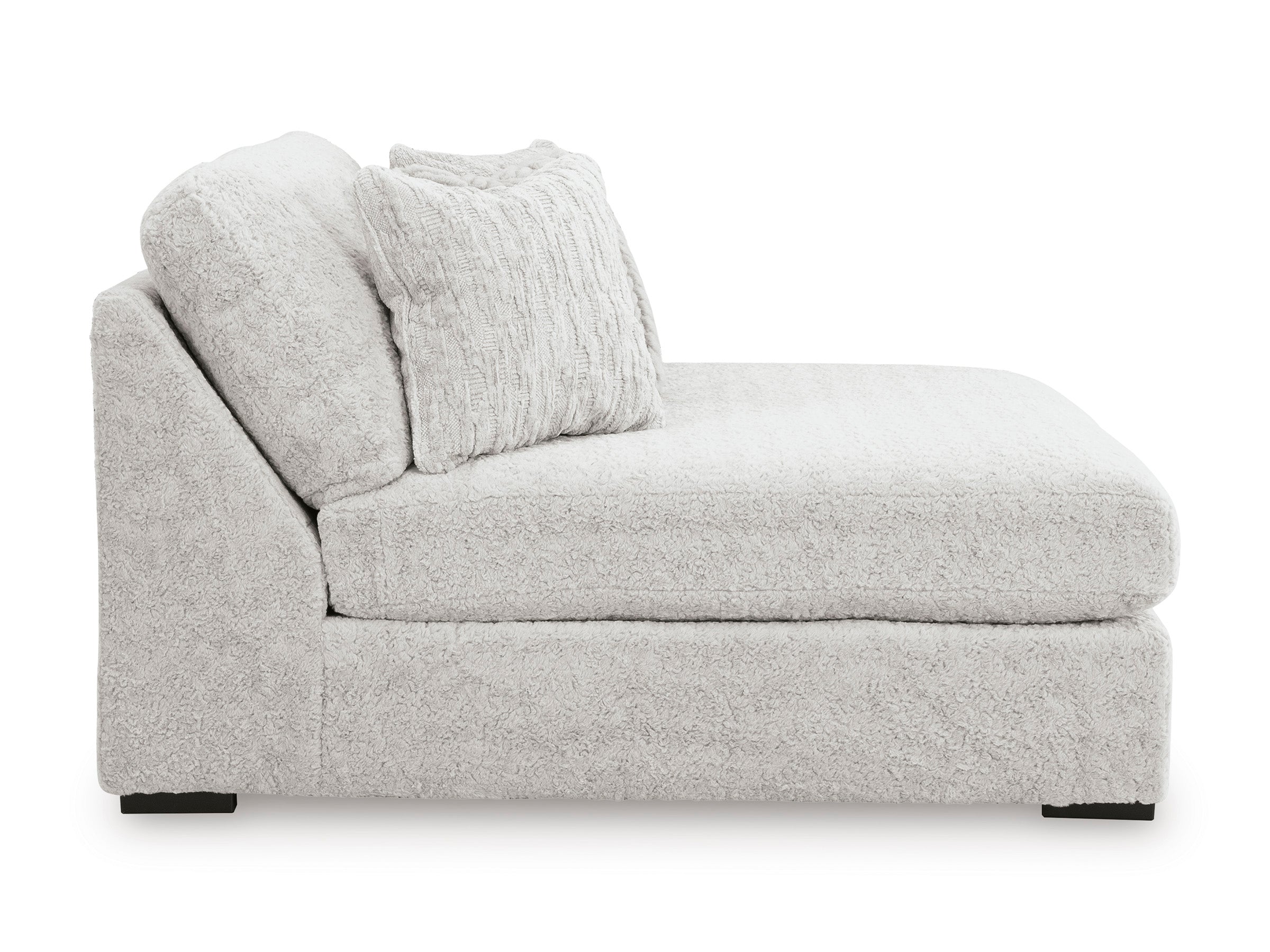 Cuddle Plush Arctic Oversized Armless Chaise