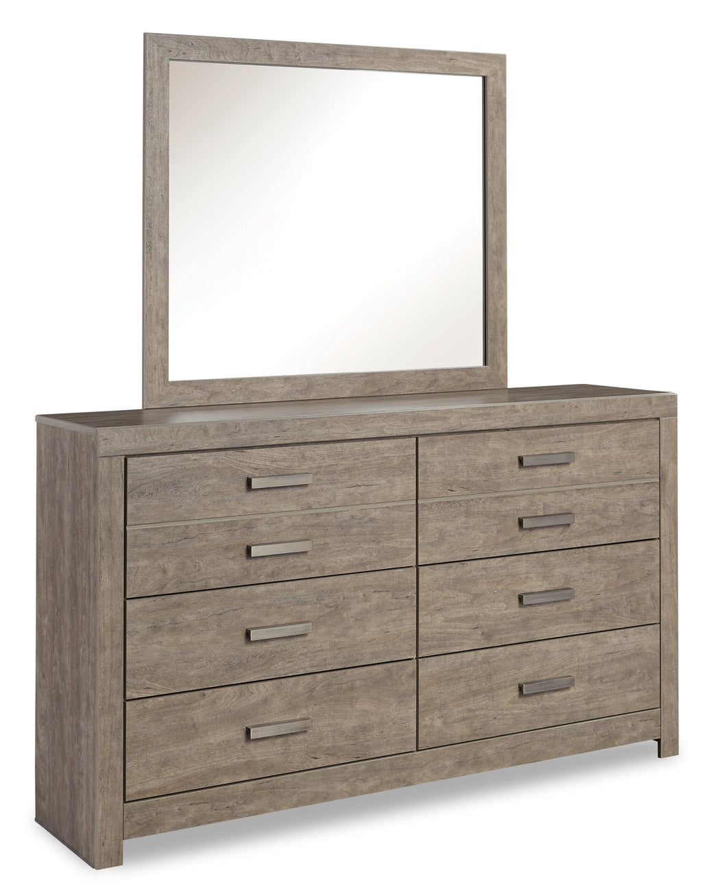 Culverbach Gray Full Panel Bed, Dresser and Mirror