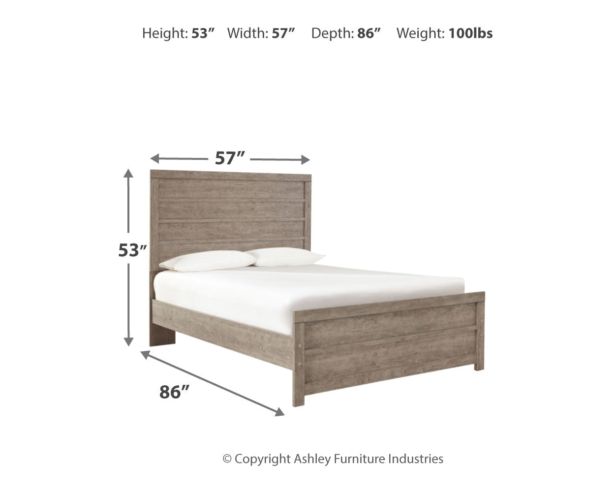 Culverbach Full Panel Bedroom Set, Gray