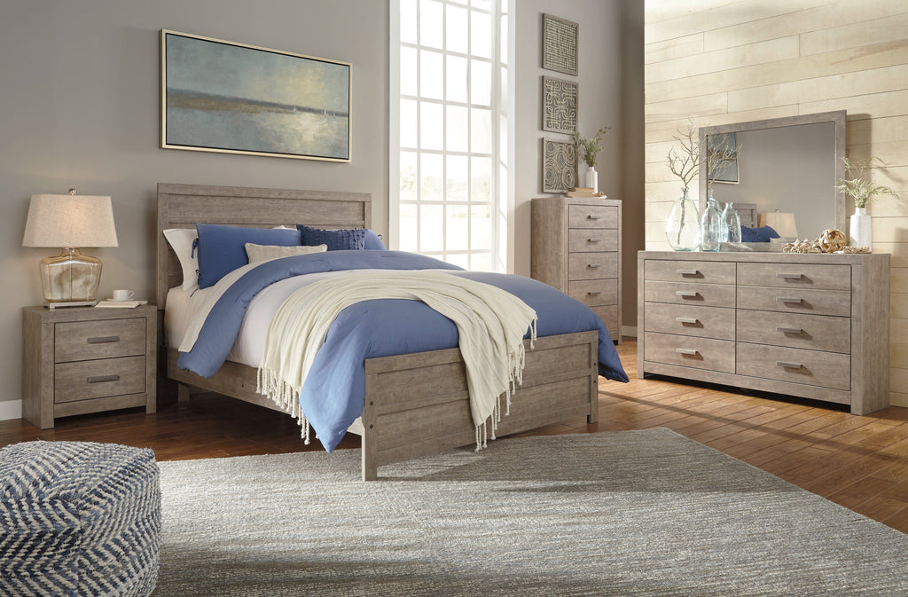 Culverbach Gray Full Panel Bedroom Set with Dresser and Chest