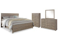Culverbach Gray King Panel Bed & Dresser & Mirror & Chest