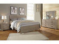 Culverbach Gray King Panel Bed, Dresser and Mirror