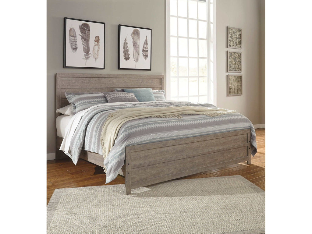 Culverbach Gray King Panel Bed