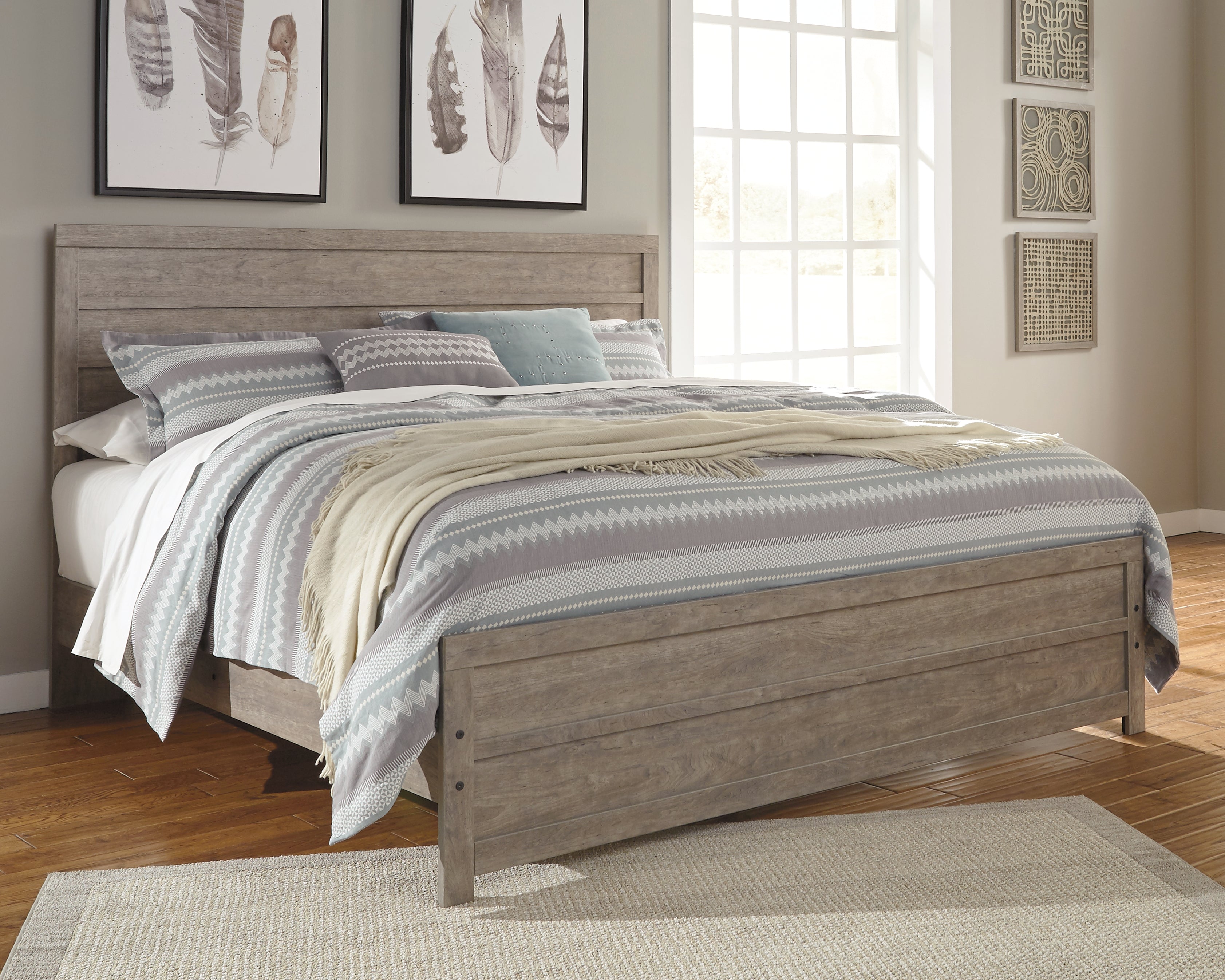 Culverbach King Panel Bedroom Set, Gray