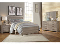 Culverbach Gray Queen Panel Bed, Dresser and Mirror