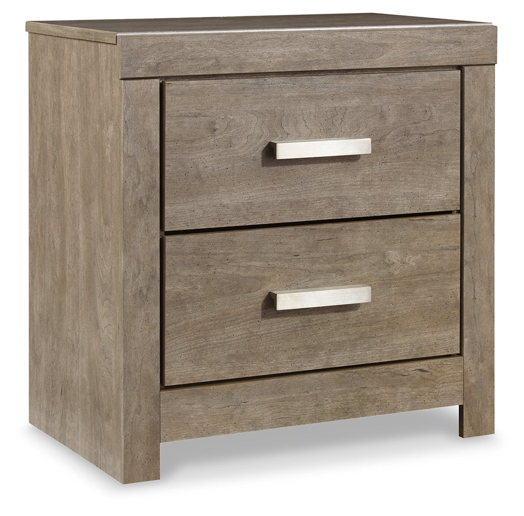 Culverbach Gray Queen Panel Bedroom Set with Dresser and Nightstand