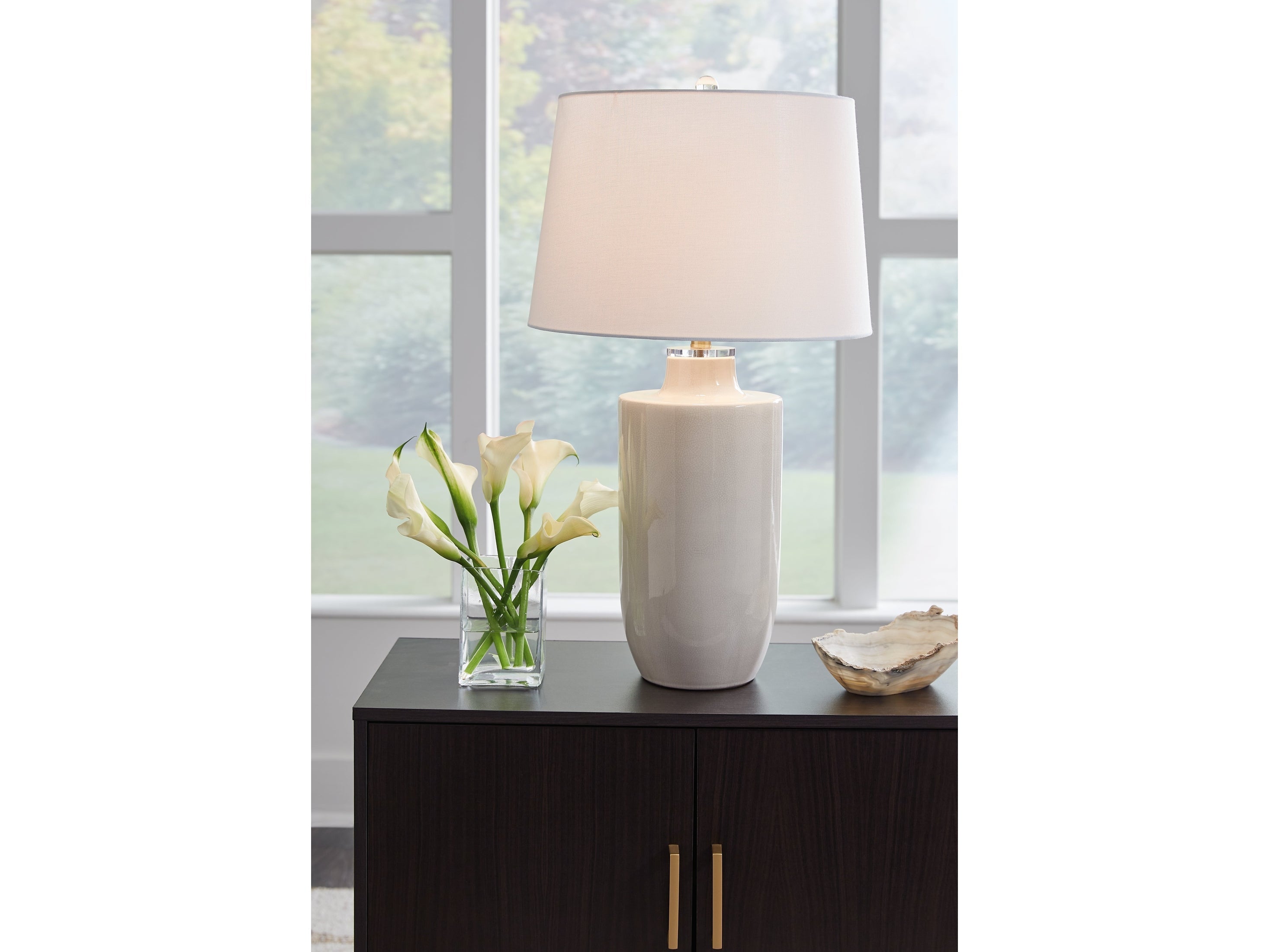 Cylener Off White Table Lamp (Set of 2)