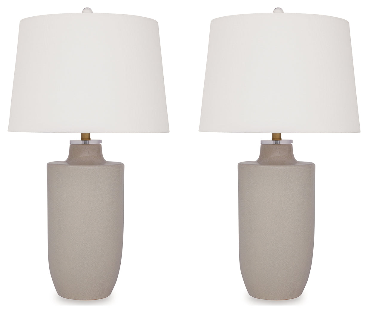 Cylener Off White Table Lamp (Set of 2)