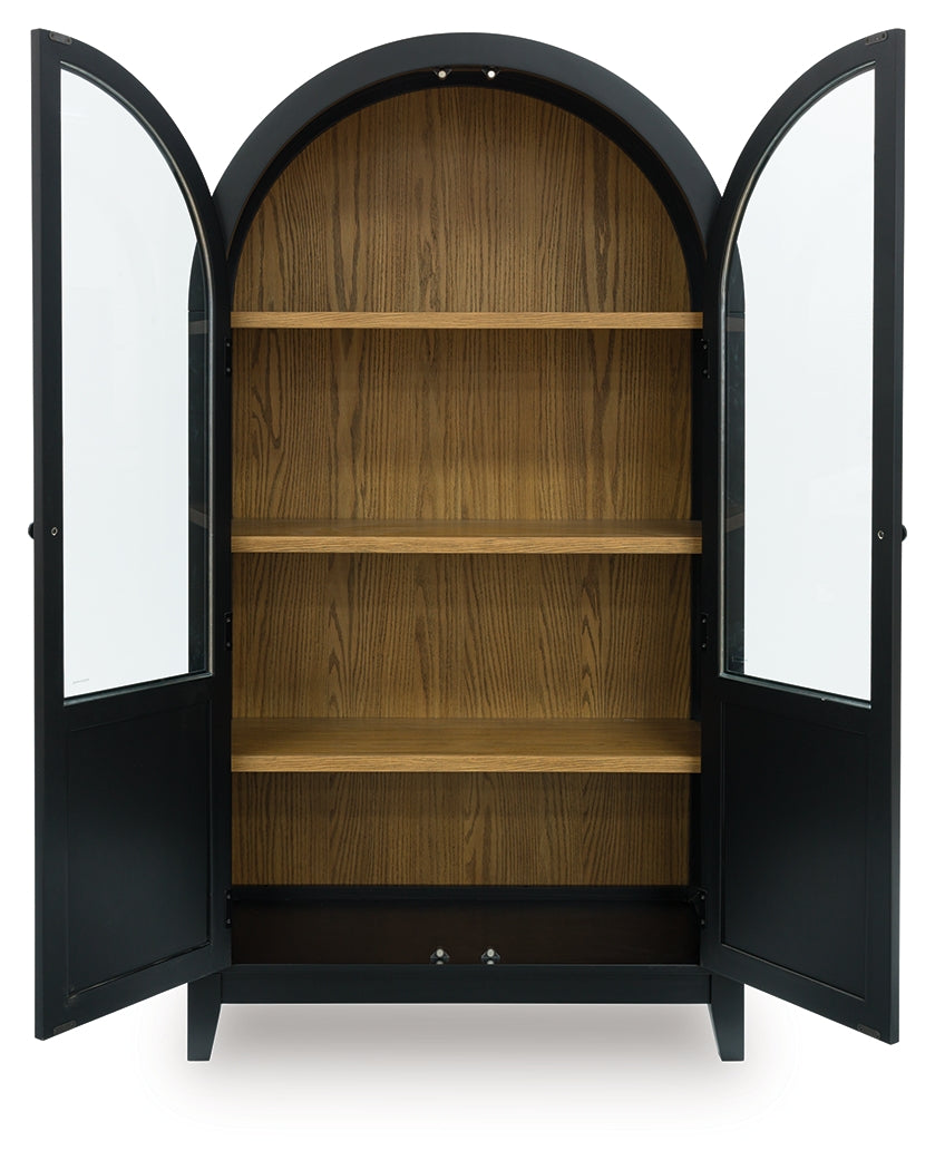 Dagandale Black/Natural Accent Cabinet